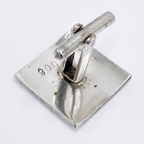 Vintage 900 Silver Scroll Design Cuff Links - Picture 7 of 8